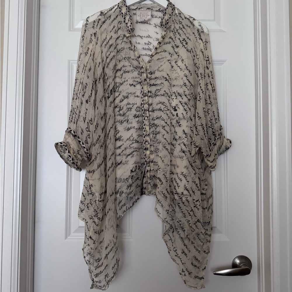 Johnny Was. Jade. Sincerely Yours Blouse